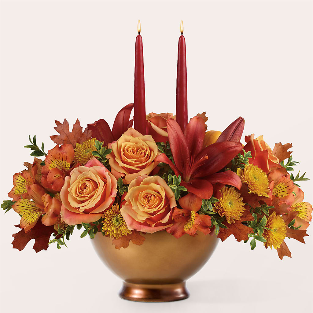 Harvest Table Centerpiece –  Greenwich Blooms Florist Inc, Greenwich CT