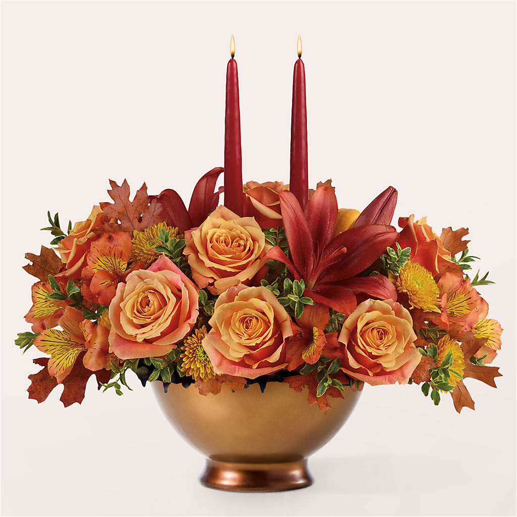Harvest Table Centerpiece –  Greenwich Blooms Florist Inc, Greenwich CT