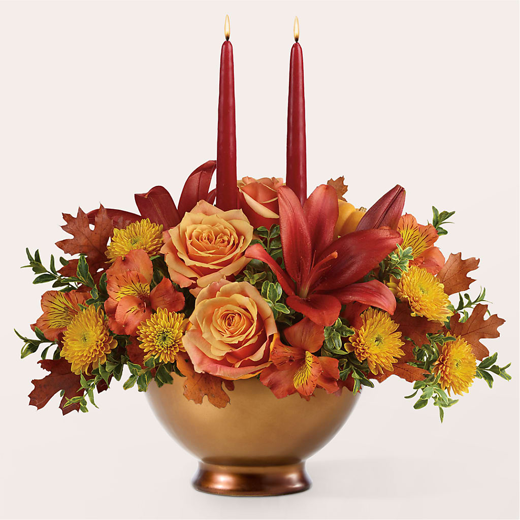 Harvest Table Centerpiece –  Greenwich Blooms Florist Inc, Greenwich CT