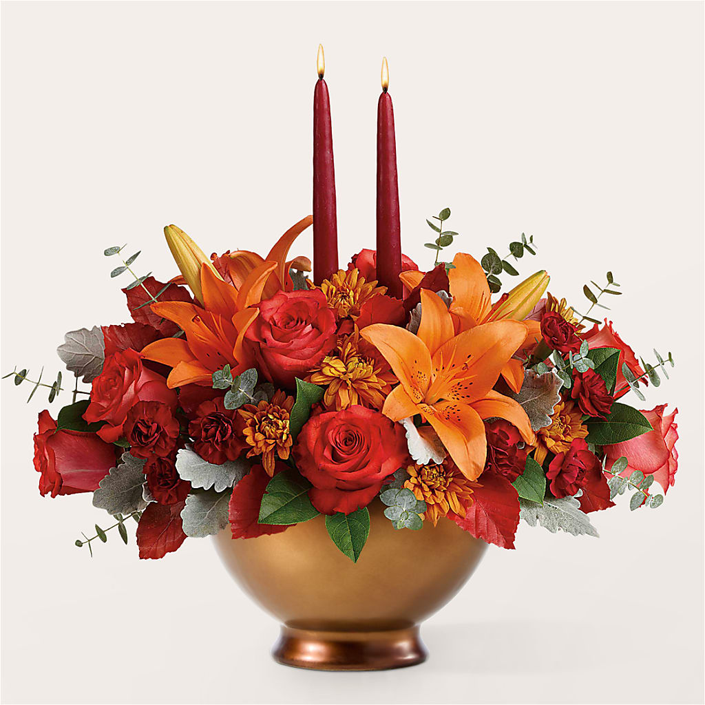 Fruits of Fall Centerpiece –  Greenwich Blooms Florist Inc, Greenwich CT