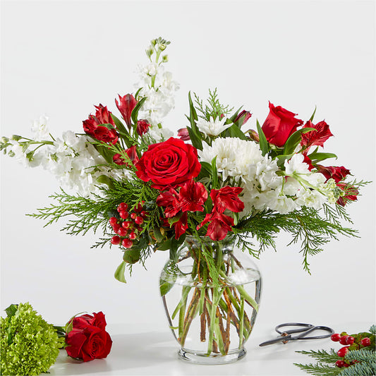 Merry Moment Bouquet – A Florist Original –  Greenwich Blooms Florist Inc, Greenwich CT