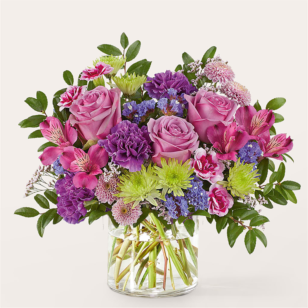 Glass Half Full Bouquet –  Greenwich Blooms Florist Inc, Greenwich CT