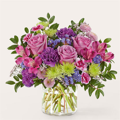 Glass Half Full Bouquet –  Greenwich Blooms Florist Inc, Greenwich CT