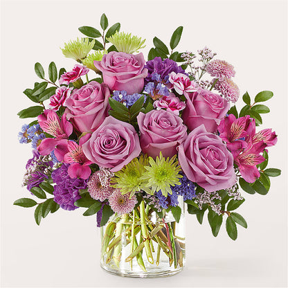 Glass Half Full Bouquet –  Greenwich Blooms Florist Inc, Greenwich CT