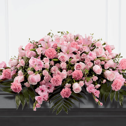 Garden of Comfort Casket Spray (Standard) –  Greenwich Blooms Florist Inc, Greenwich CT