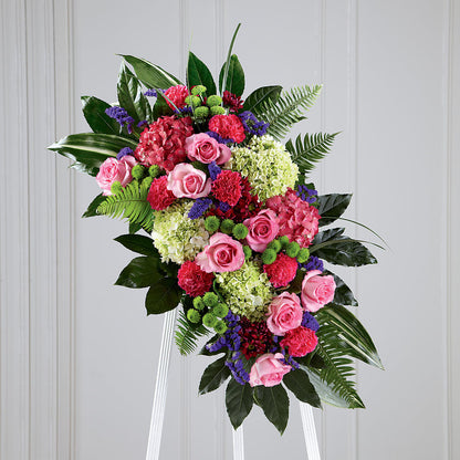 Refreshing Mix Standing Spray –  Greenwich Blooms Florist Inc, Greenwich CT
