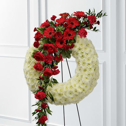 Graceful Tribute Wreath –  Greenwich Blooms Florist Inc, Greenwich CT