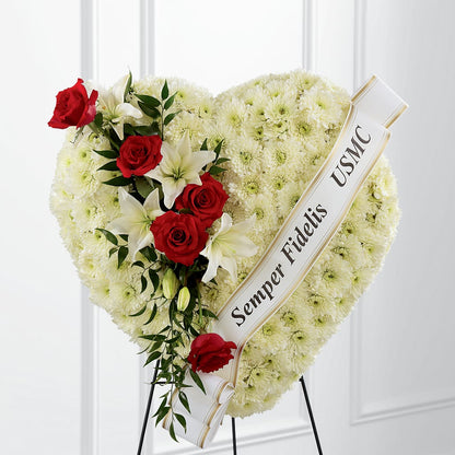Heartfelt Hero Standing Heart –  Greenwich Blooms Florist Inc, Greenwich CT