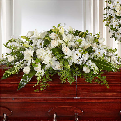 Abundance Casket Spray –  Greenwich Blooms Florist Inc, Greenwich CT