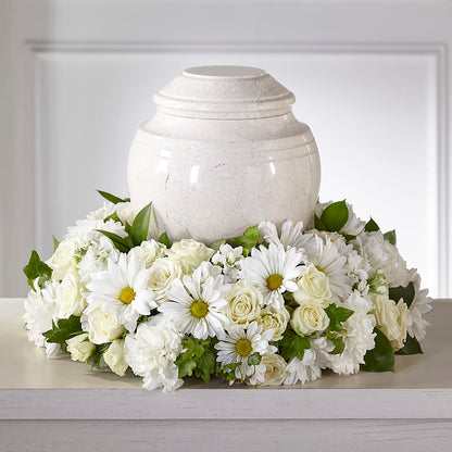 Ivory Gardens Cremation Adornment –  Greenwich Blooms Florist Inc, Greenwich CT
