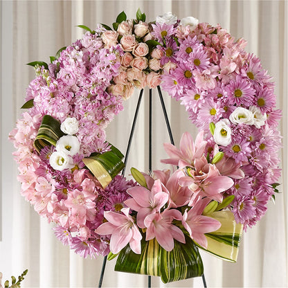 Gift of Warmth Wreath –  Greenwich Blooms Florist Inc, Greenwich CT