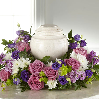 Blooming Sympathy Cremation Adornment –  Greenwich Blooms Florist Inc, Greenwich CT