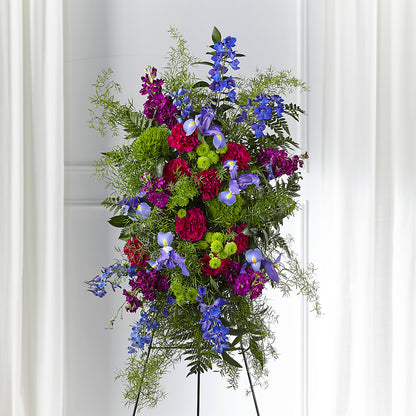 Heavenly Skies Standing Spray –  Greenwich Blooms Florist Inc, Greenwich CT