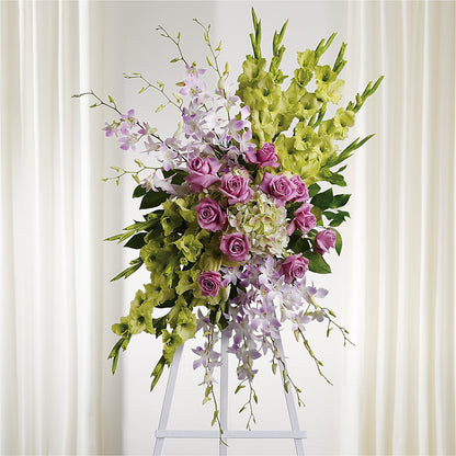 Lasting Legacy Standing Spray –  Greenwich Blooms Florist Inc, Greenwich CT