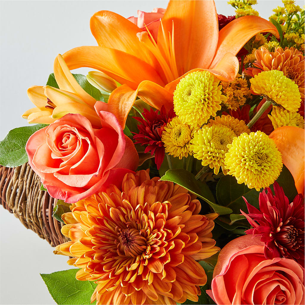 Bouquet of Blessings Cornucopia –  Greenwich Blooms Florist Inc, Greenwich CT