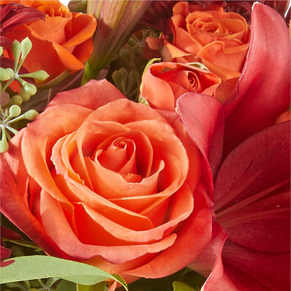 Crimson Leaves Bouquet –  Greenwich Blooms Florist Inc, Greenwich CT