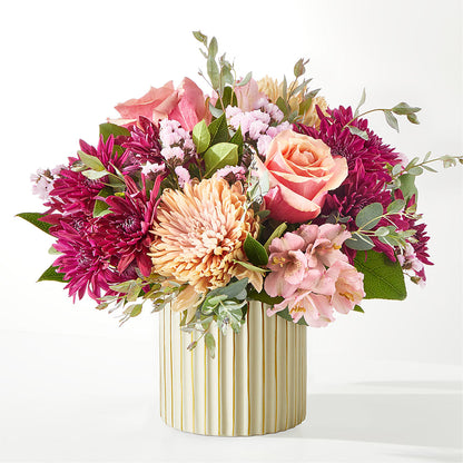 Berry Cobbler Bouquet with Ivory Vase –  Greenwich Blooms Florist Inc, Greenwich CT